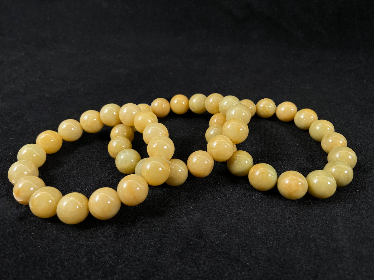 Sunset Glow  ·  Golden Jadeite Beads Bracelet