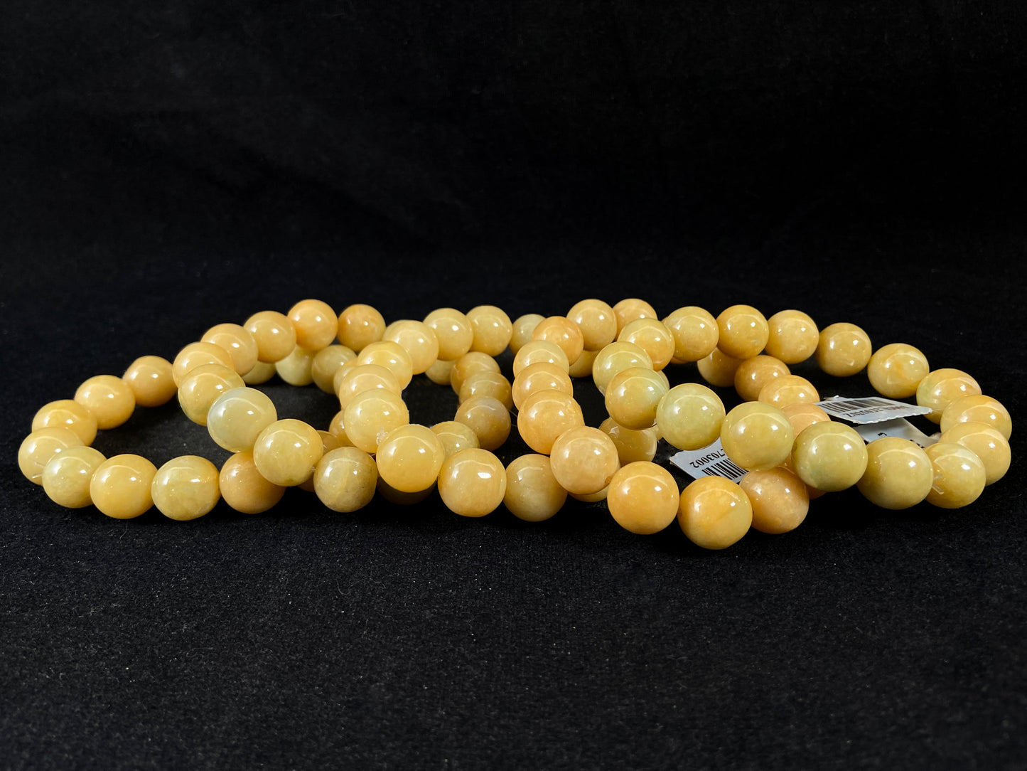 Sunset Glow  ·  Golden Jadeite Beads Bracelet