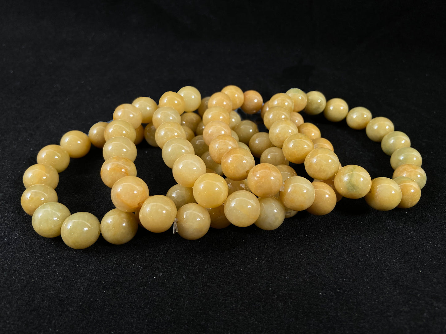 Sunset Glow  ·  Golden Jadeite Beads Bracelet