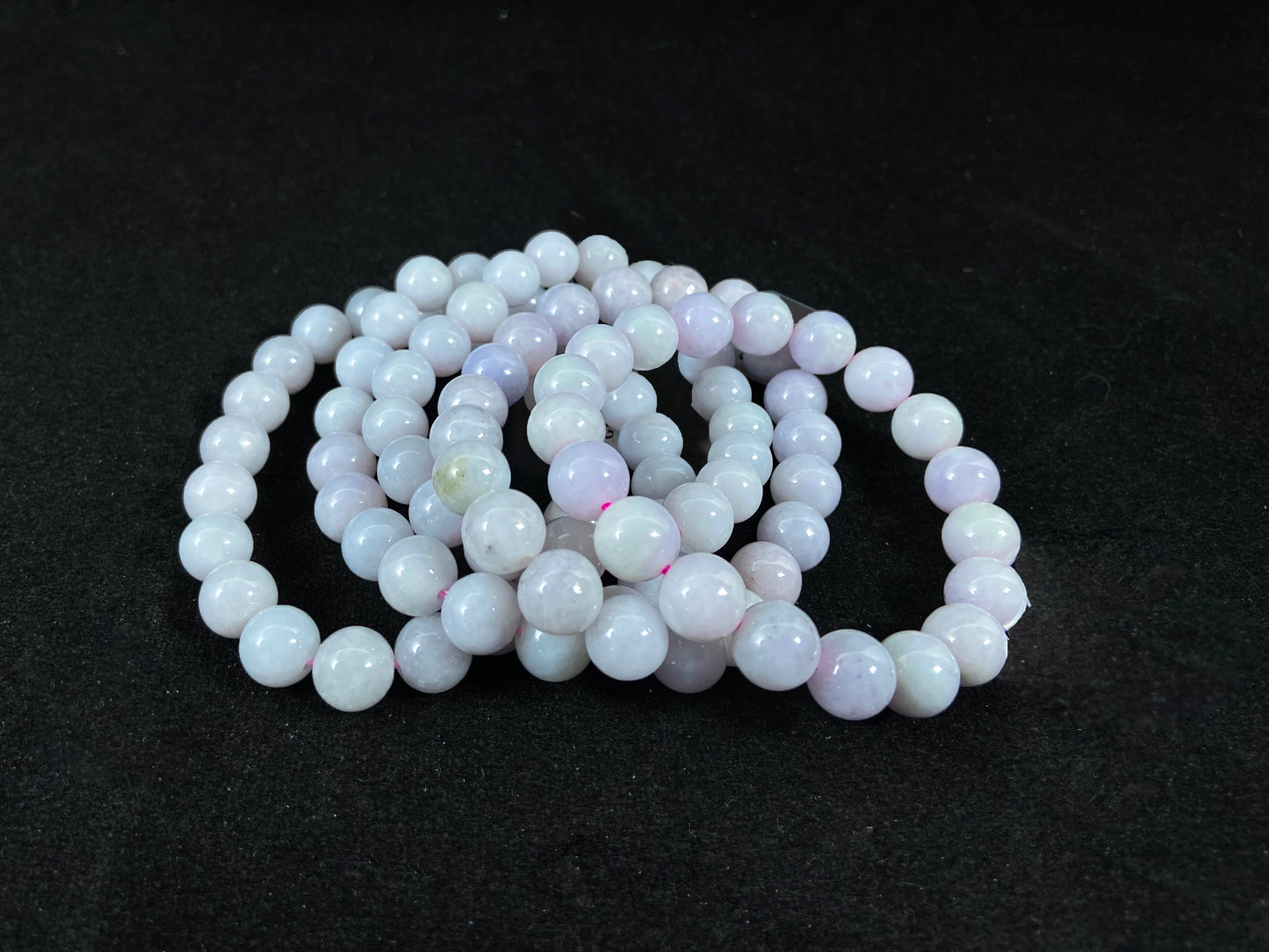 Lavender Jade Strand Violet-Mist Romantic Aura Soothing Harmony · Natural Burmese Jadeite Beads Bracelet(10mm)