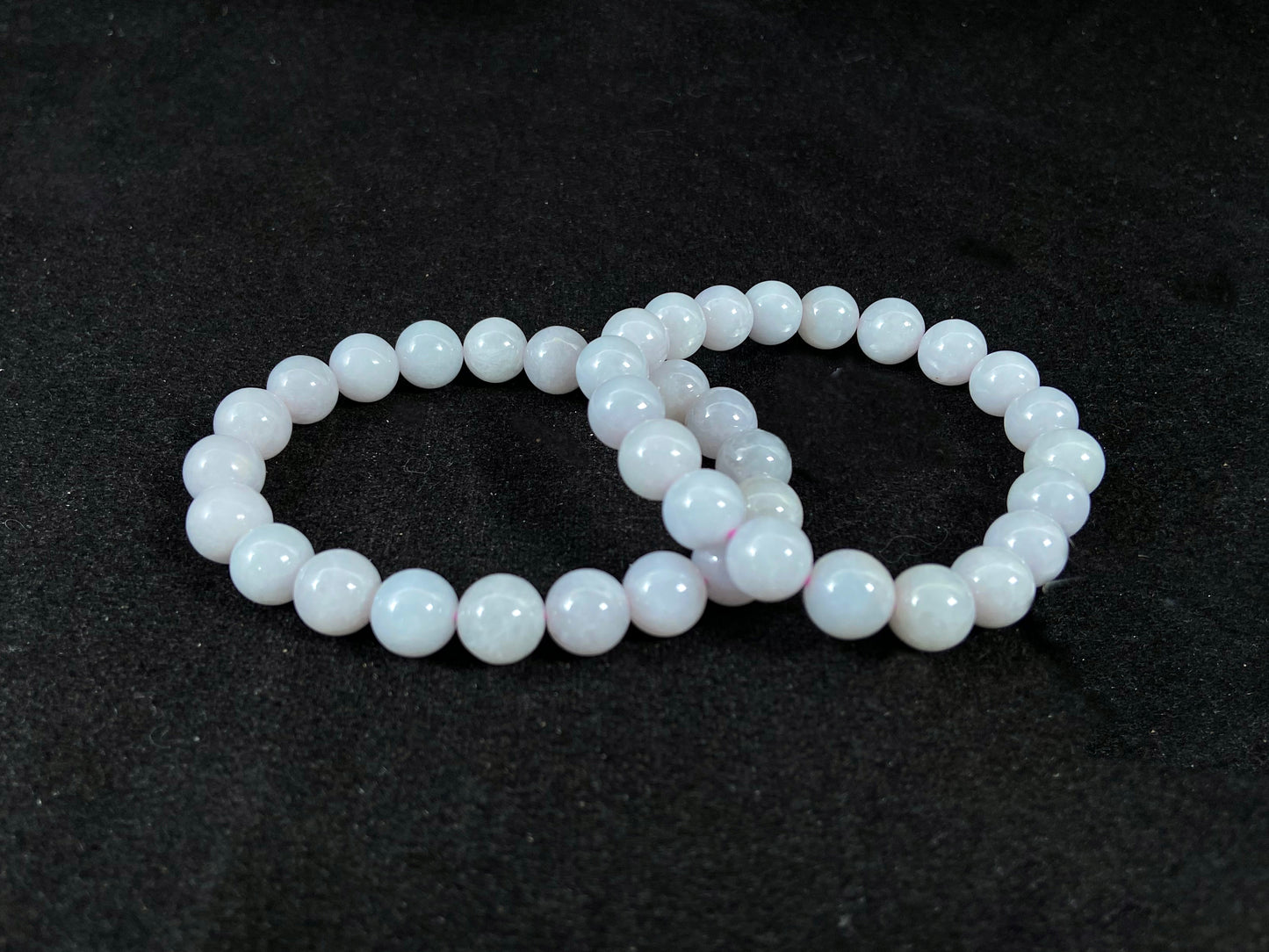 Lavender Jade Strand Violet-Mist Romantic Aura Soothing Harmony · Natural Burmese Jadeite Beads Bracelet(10mm)