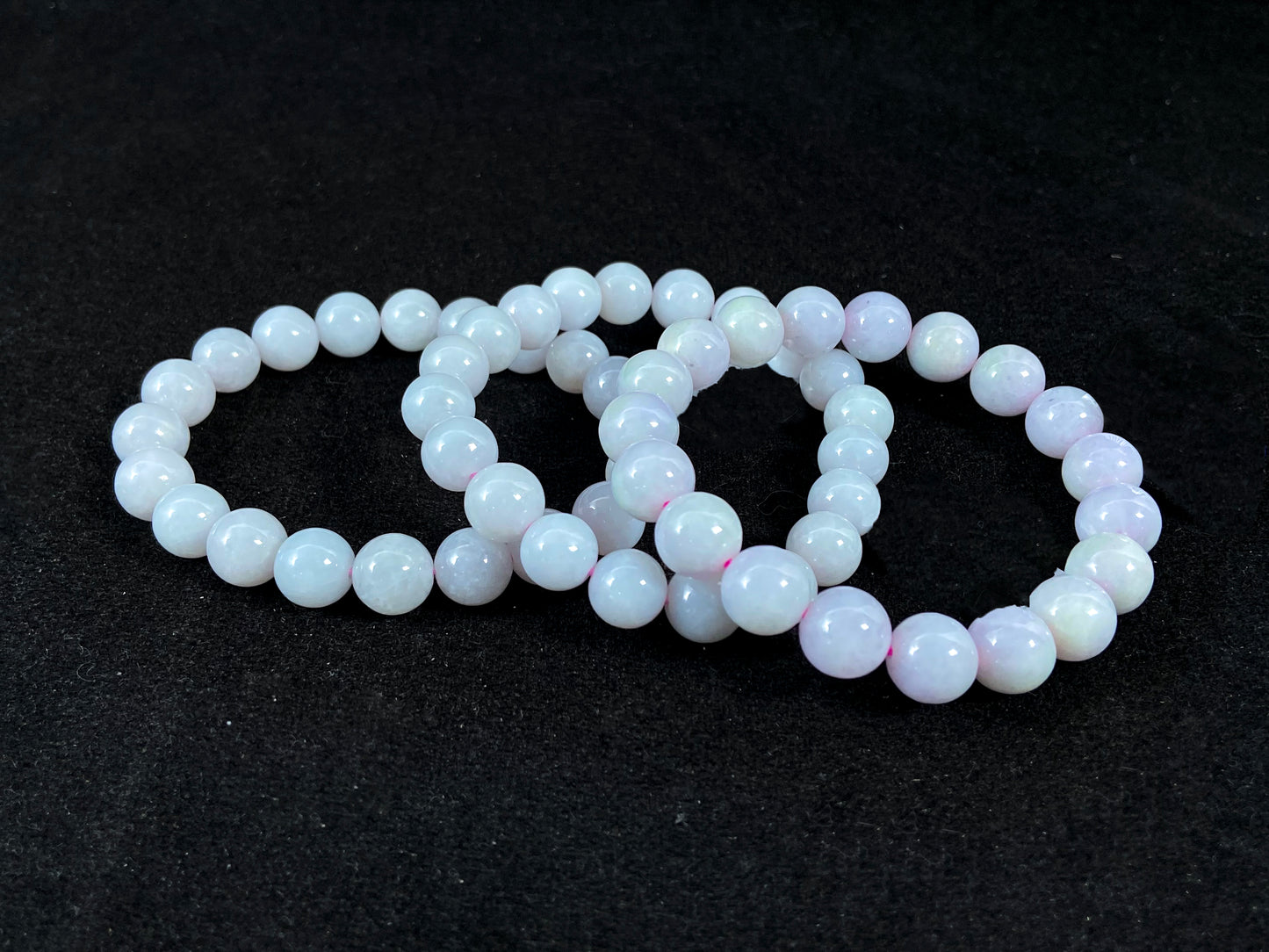Lavender Jade Strand Violet-Mist Romantic Aura Soothing Harmony · Natural Burmese Jadeite Beads Bracelet(10mm)