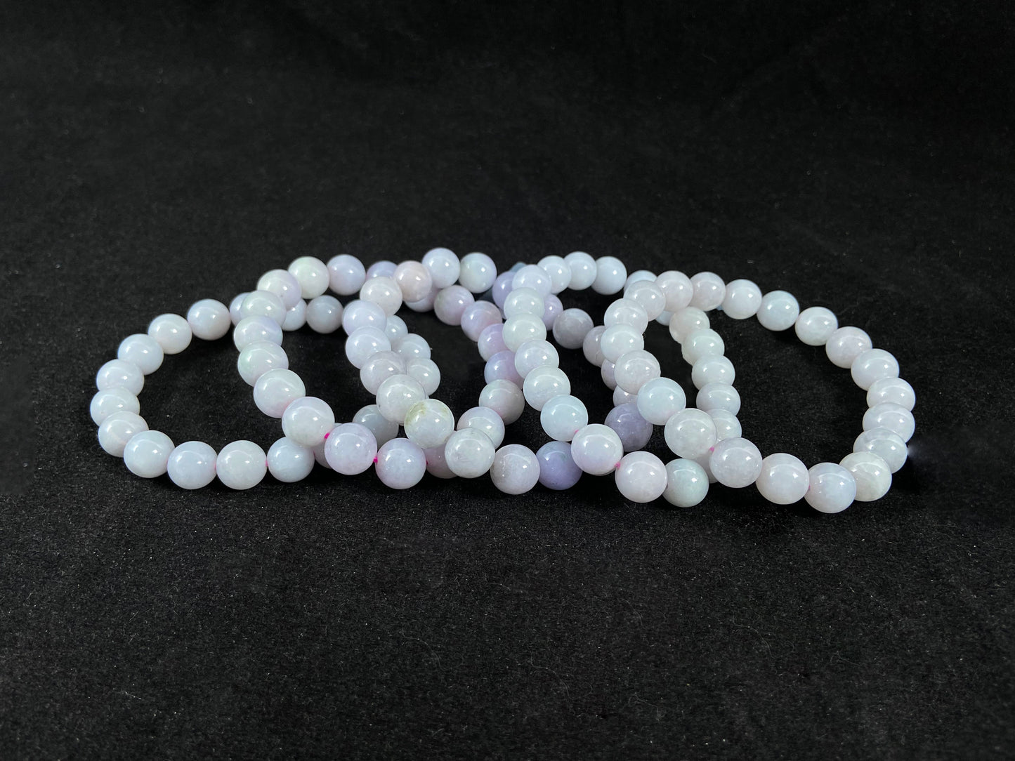 Lavender Jade Strand Violet-Mist Romantic Aura Soothing Harmony · Natural Burmese Jadeite Beads Bracelet(10mm)