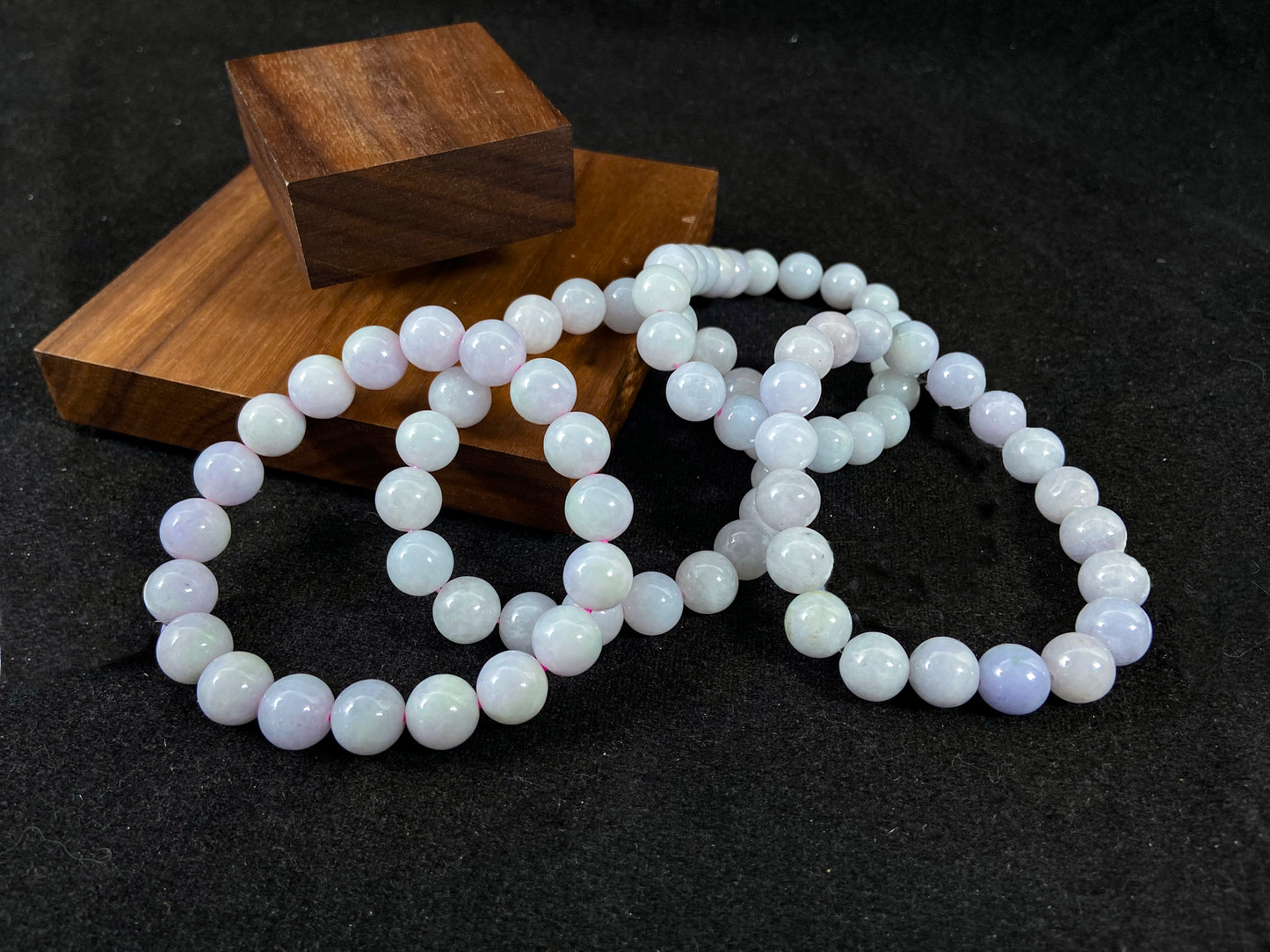 Lavender Jade Strand Violet-Mist Romantic Aura Soothing Harmony · Natural Burmese Jadeite Beads Bracelet(10mm)