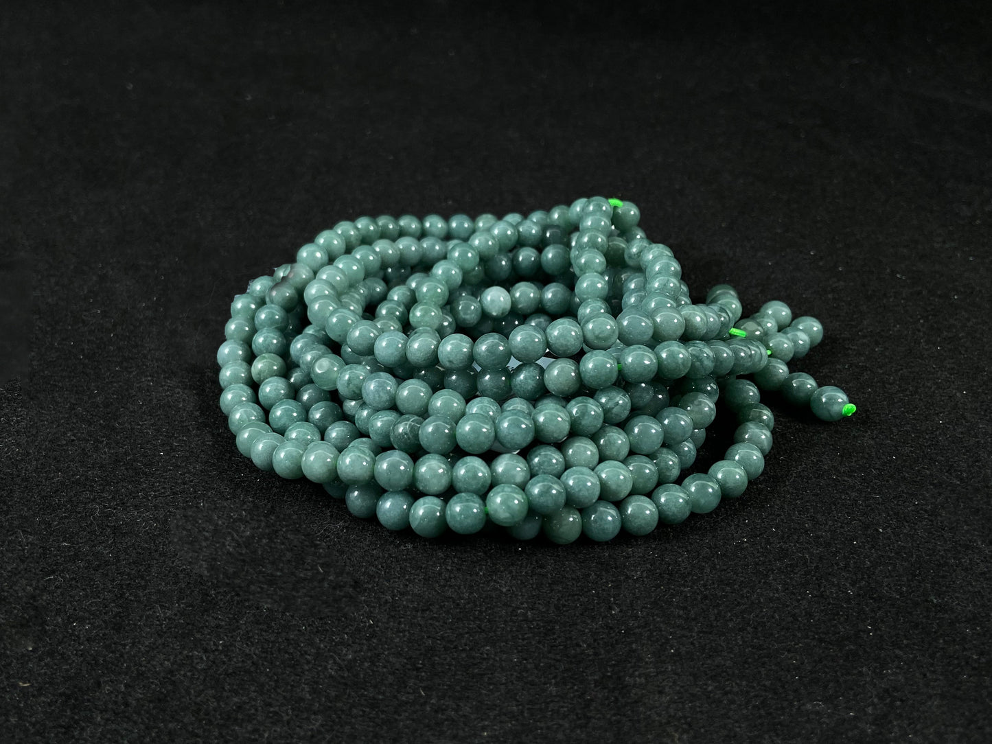 Shrouded in Mist for Harmony · Natural Blue Jadeite Beads Bracelet