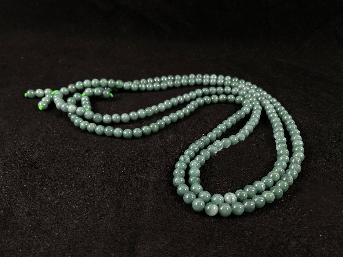 Shrouded in Mist for Harmony · Natural Blue Jadeite Beads Bracelet