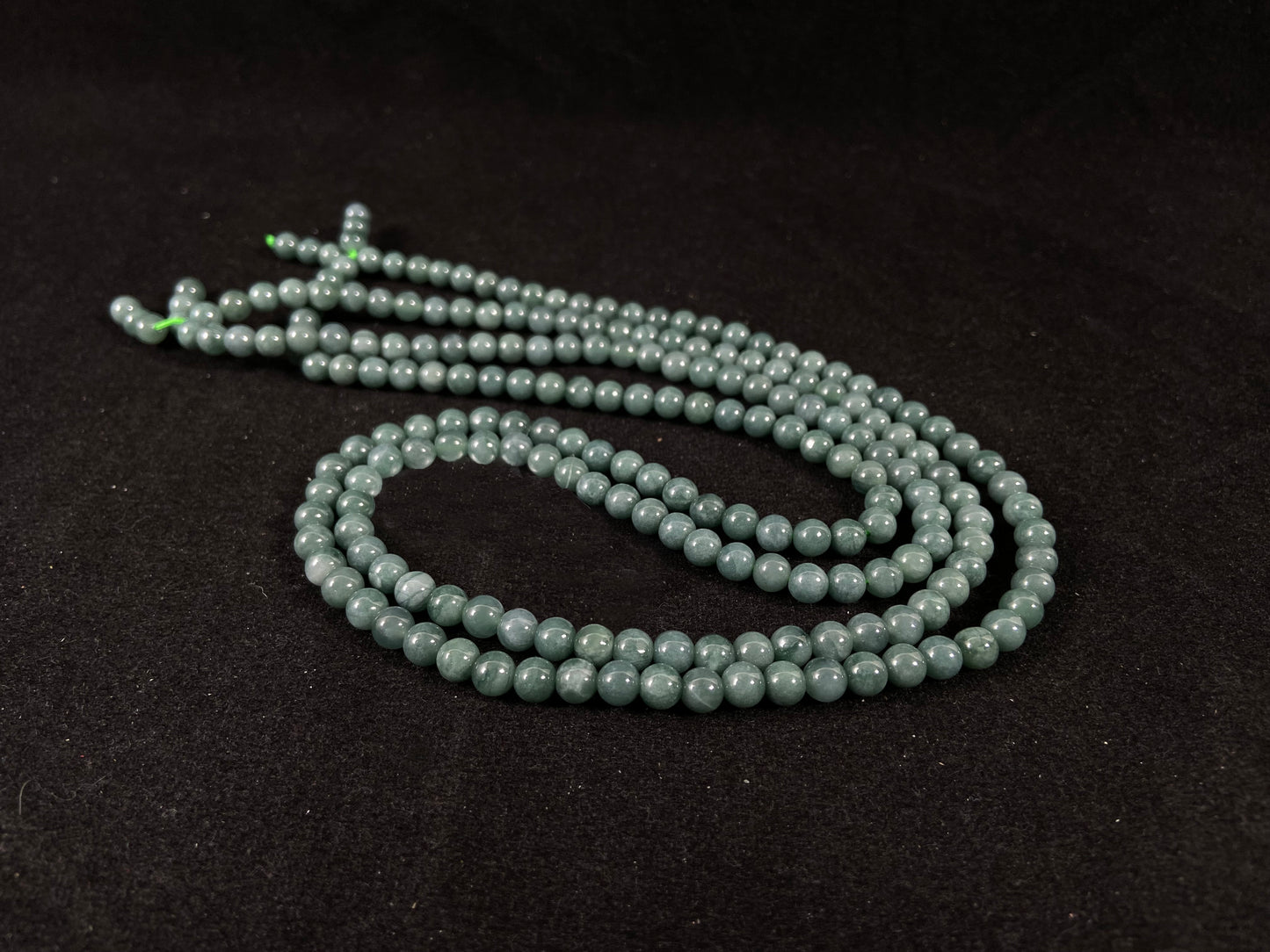 Shrouded in Mist for Harmony · Natural Blue Jadeite Beads Bracelet