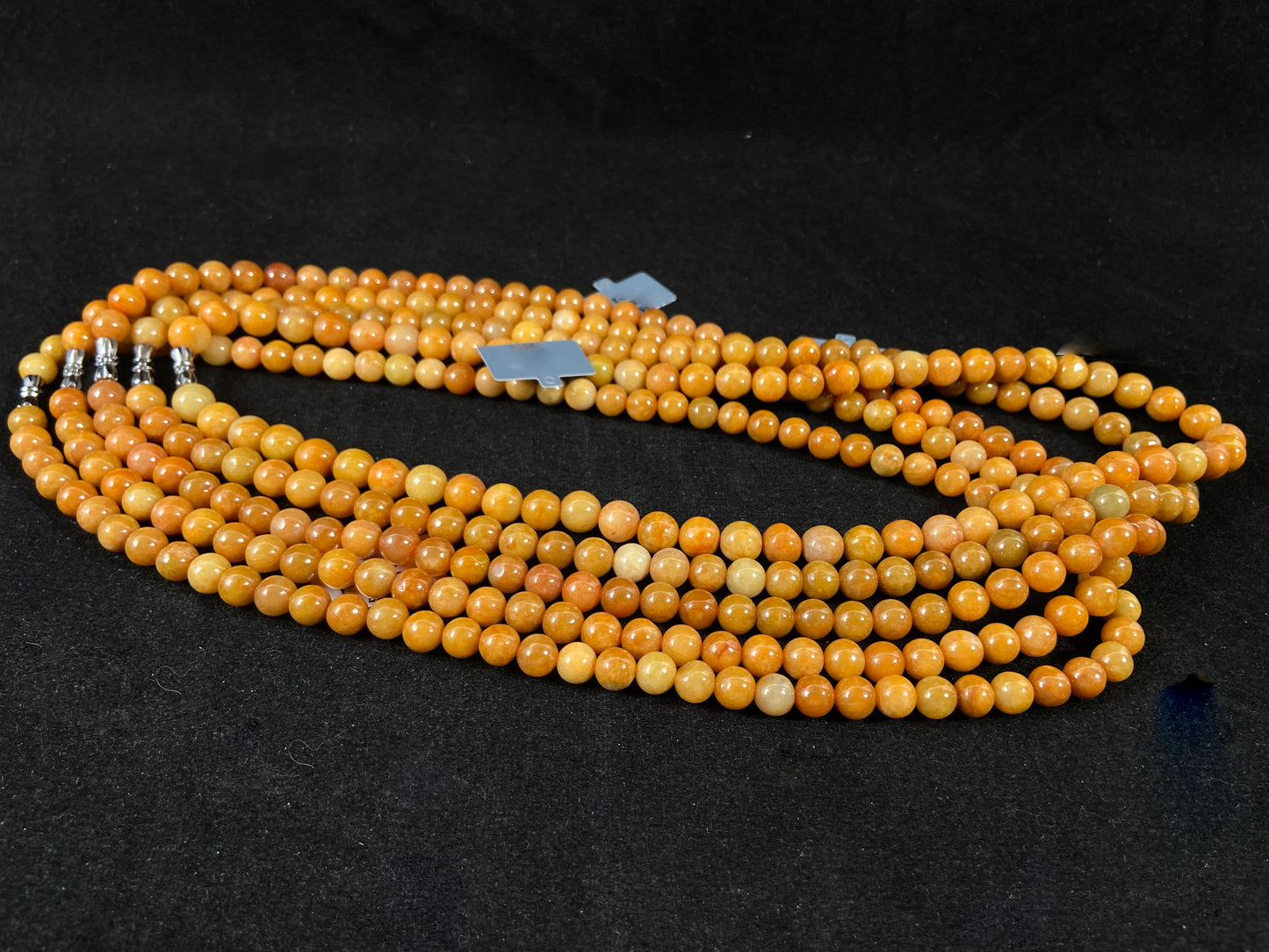 Imperial Yellow Fortune Attracting Gift · Rare Golden Jadeite Beads Bracelet
