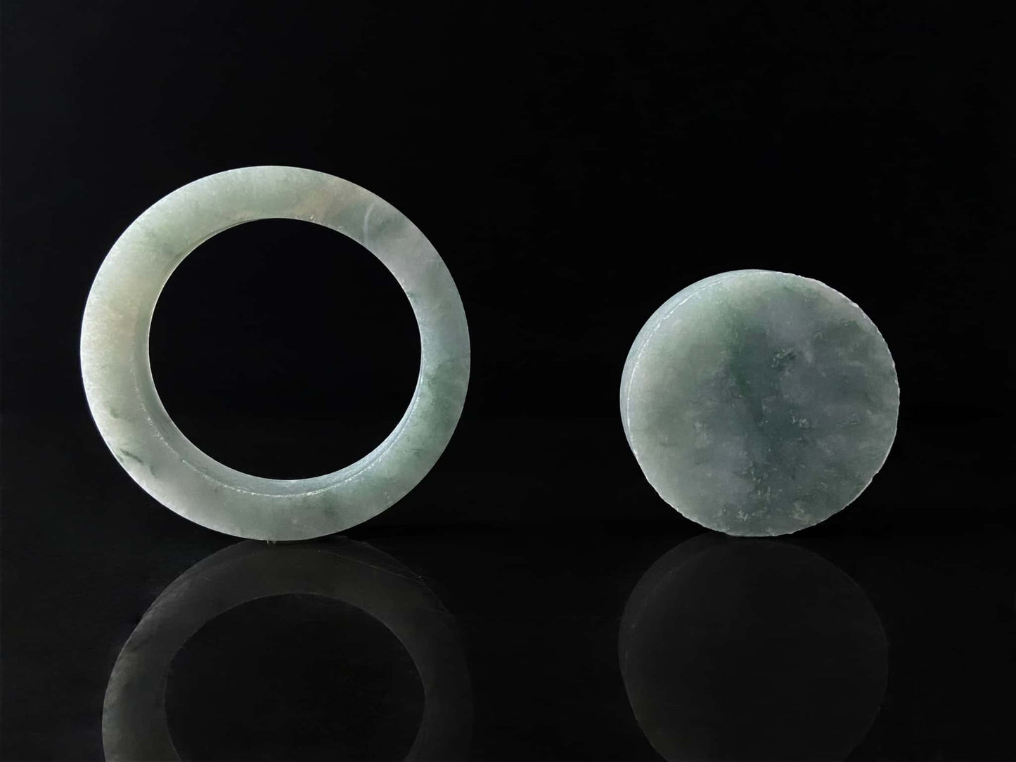 Bespoke from Client-Selected Slab | Soft Mist Green · Nature Burmese Jadeite Bangle