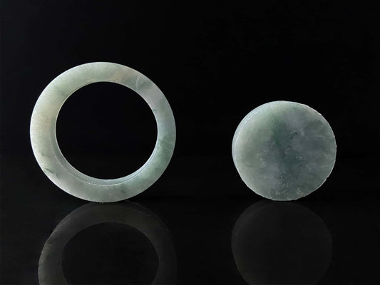 Bespoke from Client-Selected Slab | Soft Mist Green · Nature Burmese Jadeite Bangle