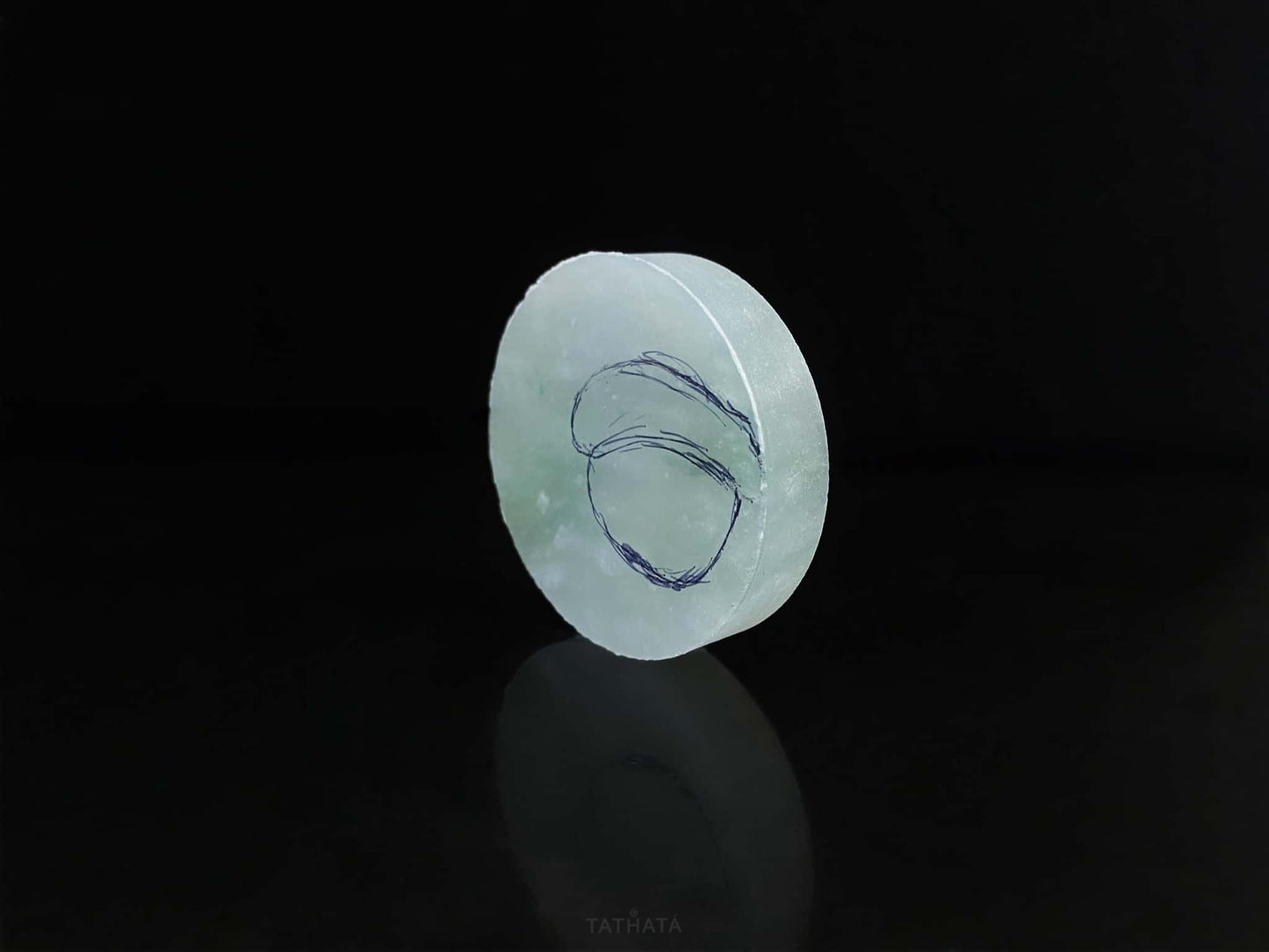 Semi-Finished Jade Blank | Misty Sunny Green · Nature Burmese Jadeite Core