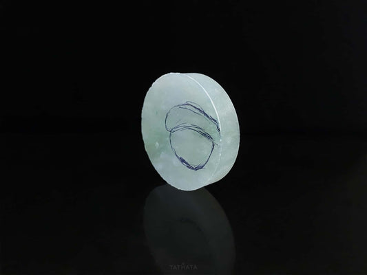 Semi-Finished Jade Blank | Misty Sunny Green · Nature Burmese Jadeite Core