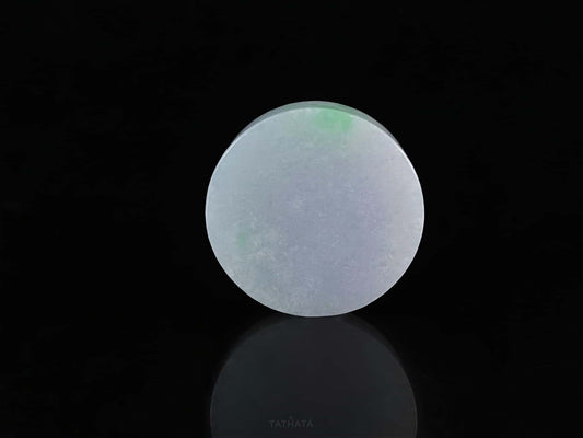 Semi-Finished Jade Blank | Soft Fog Ice Floating Green · Nature Burmese Jadeite Core