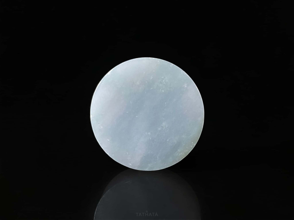 Semi-Finished Jade Blank | Hazy Cloud‑Ice · Nature Burmese Jadeite Core