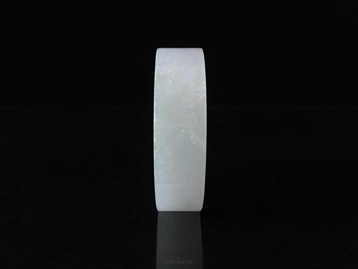 Semi-Finished Jade Blank | Hazy Cloud‑Ice · Nature Burmese Jadeite Core