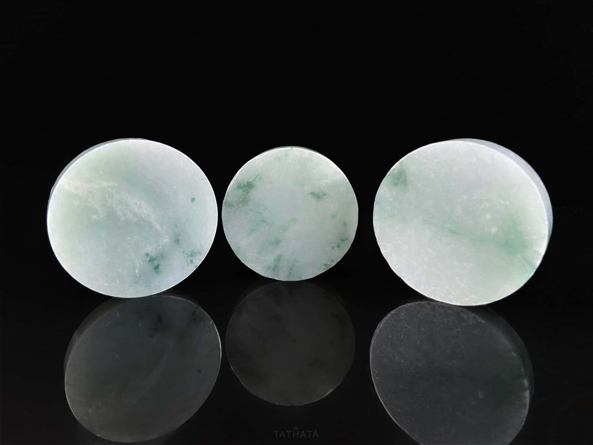 Semi-Finished Jade Blank | Mist Green Wisps · Nature Burmese Jadeite Core