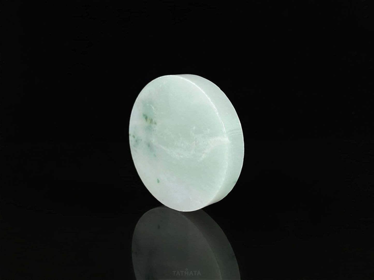 Semi-Finished Jade Blank | Mist Green Wisps · Nature Burmese Jadeite Core