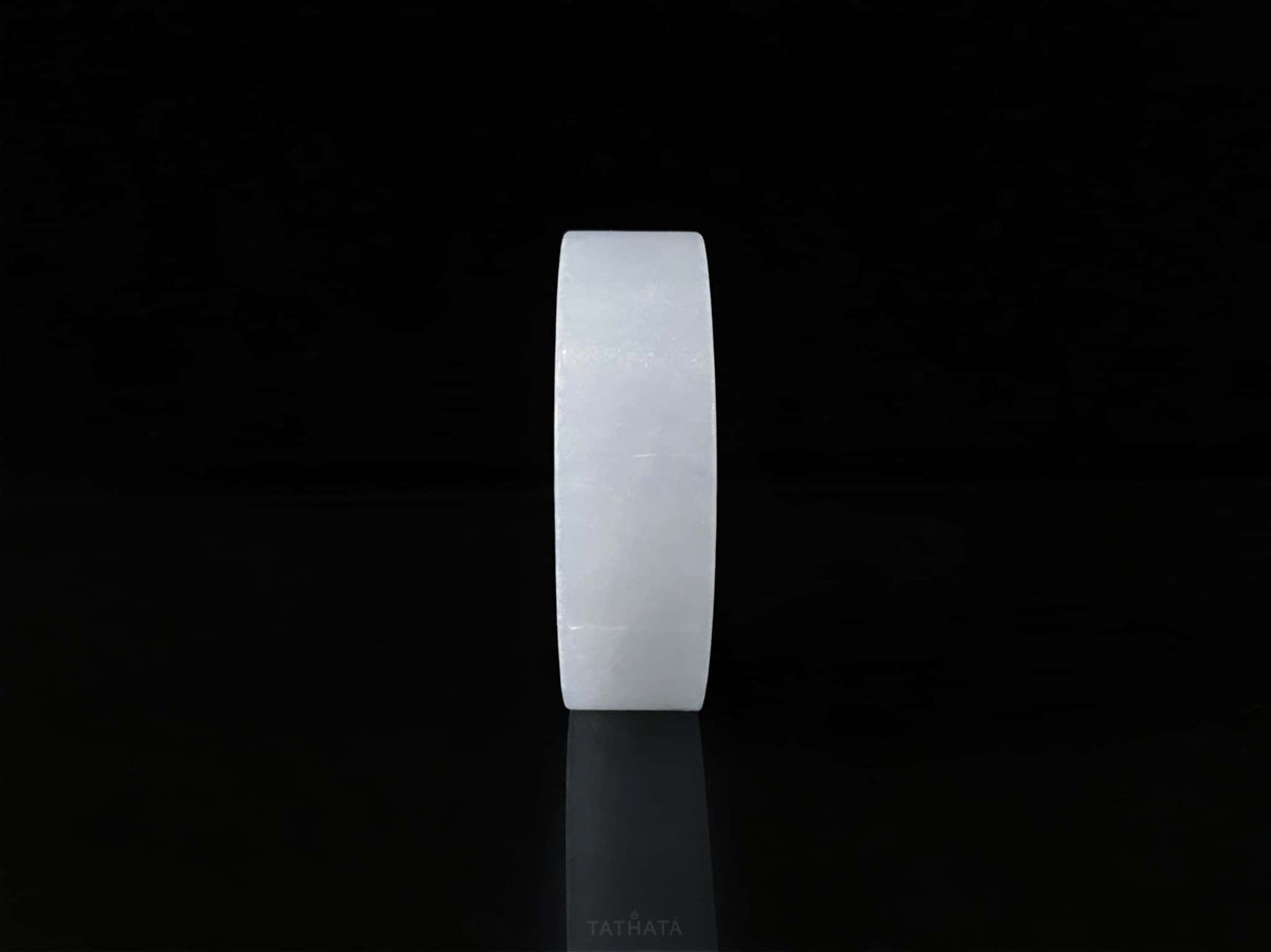 Semi-Finished Jade Blank | Cloudy Frost White · Nature Burmese Jadeite Core