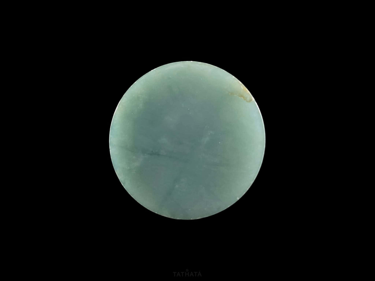 Semi-Finished Jade Blank | Misty Teal Lake Luminescence · Nature Burmese Jadeite Core