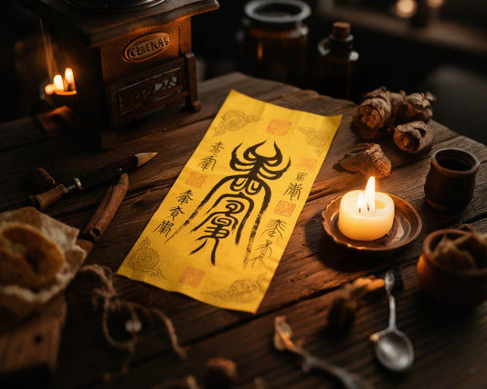 Taoist Energy Talismans candle light
