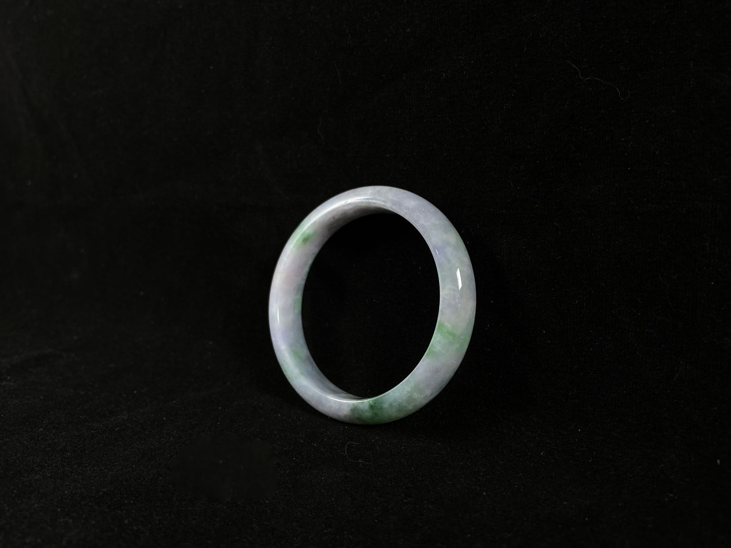 Apple Green Mist ·Jadeite Jade Peace Bangle (56mm)