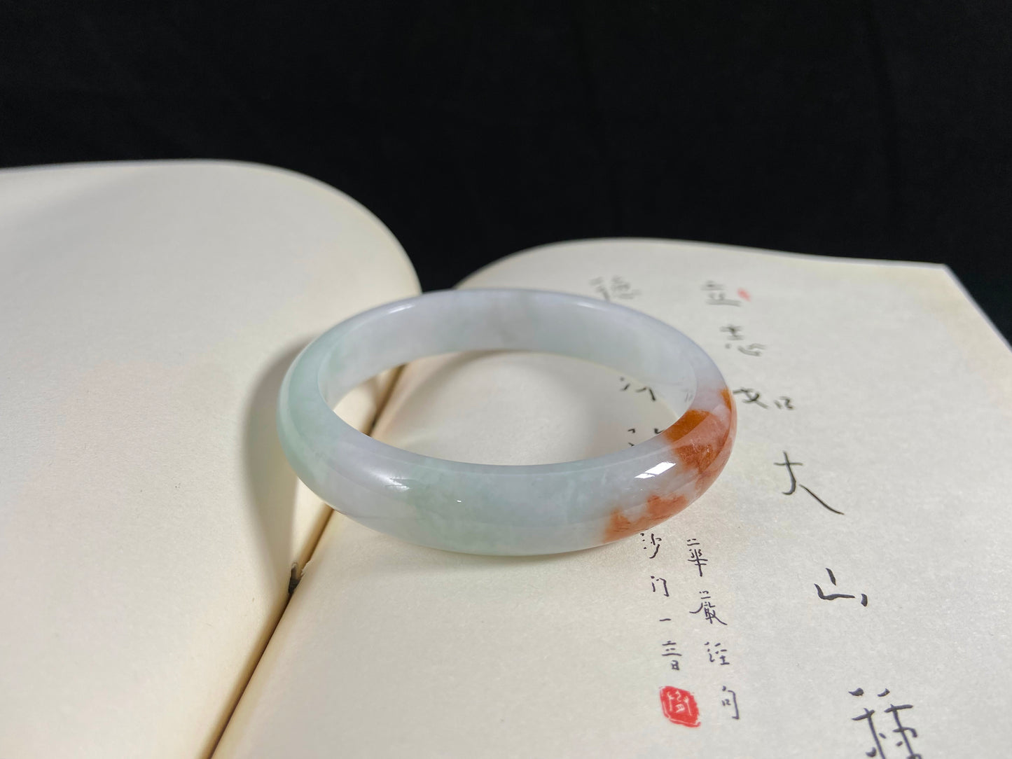 Golden Verdant  · Jadeite Peace Bangle (56mm)