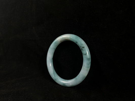 Wealth Luck  Unique Design Statement · Burmese Jadeite Bangle (Multiple Sizes)