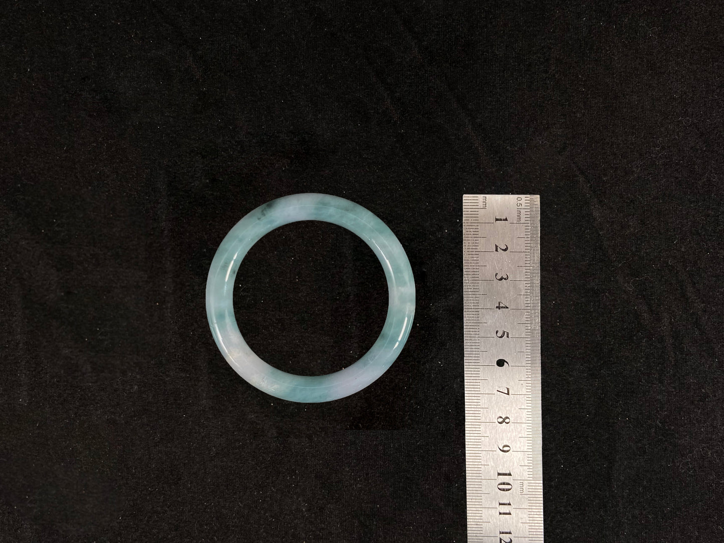 Wealth Luck  Unique Design Statement · Burmese Jadeite Bangle(54.8mm)