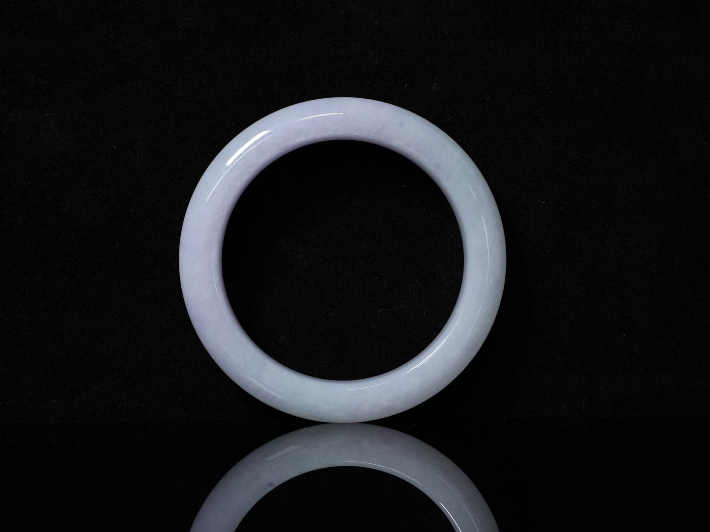 A soft lavender white bangle.