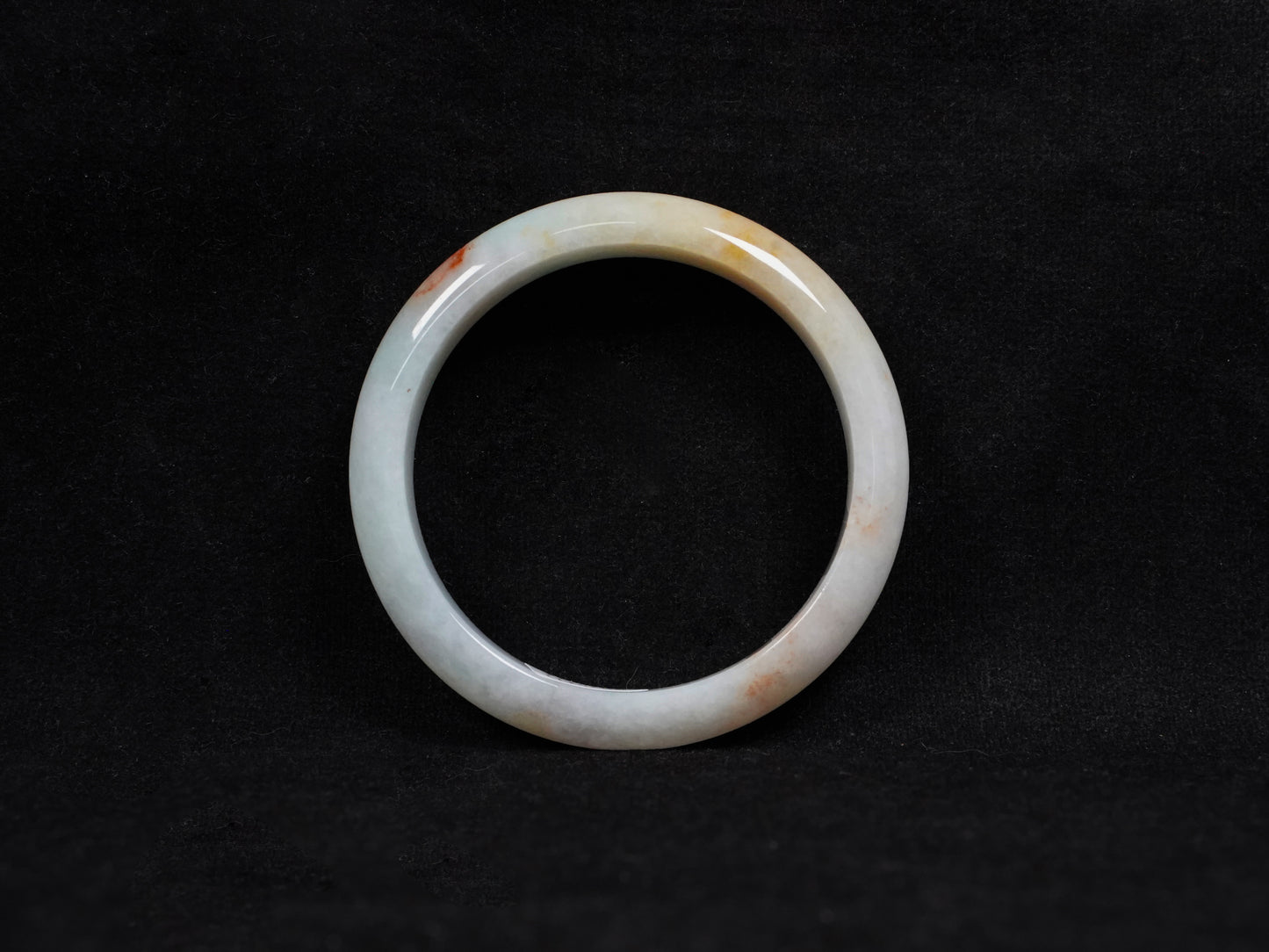 Tri-color jadeite bangle.