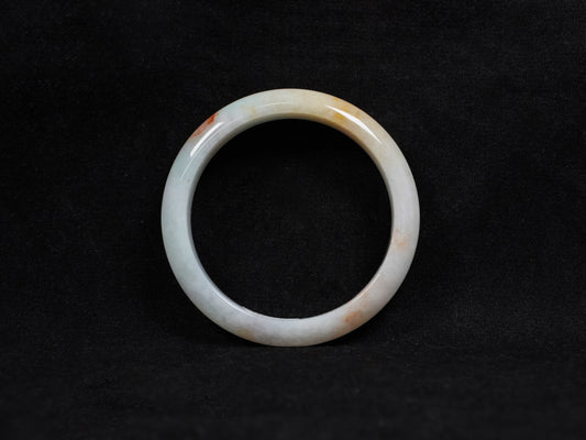 Tri-color jadeite bangle.