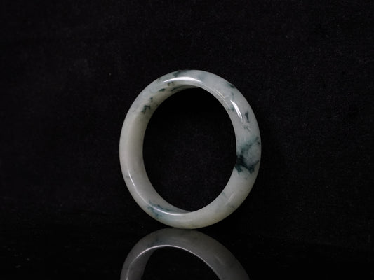 A misty teal veins jadeite bangle.