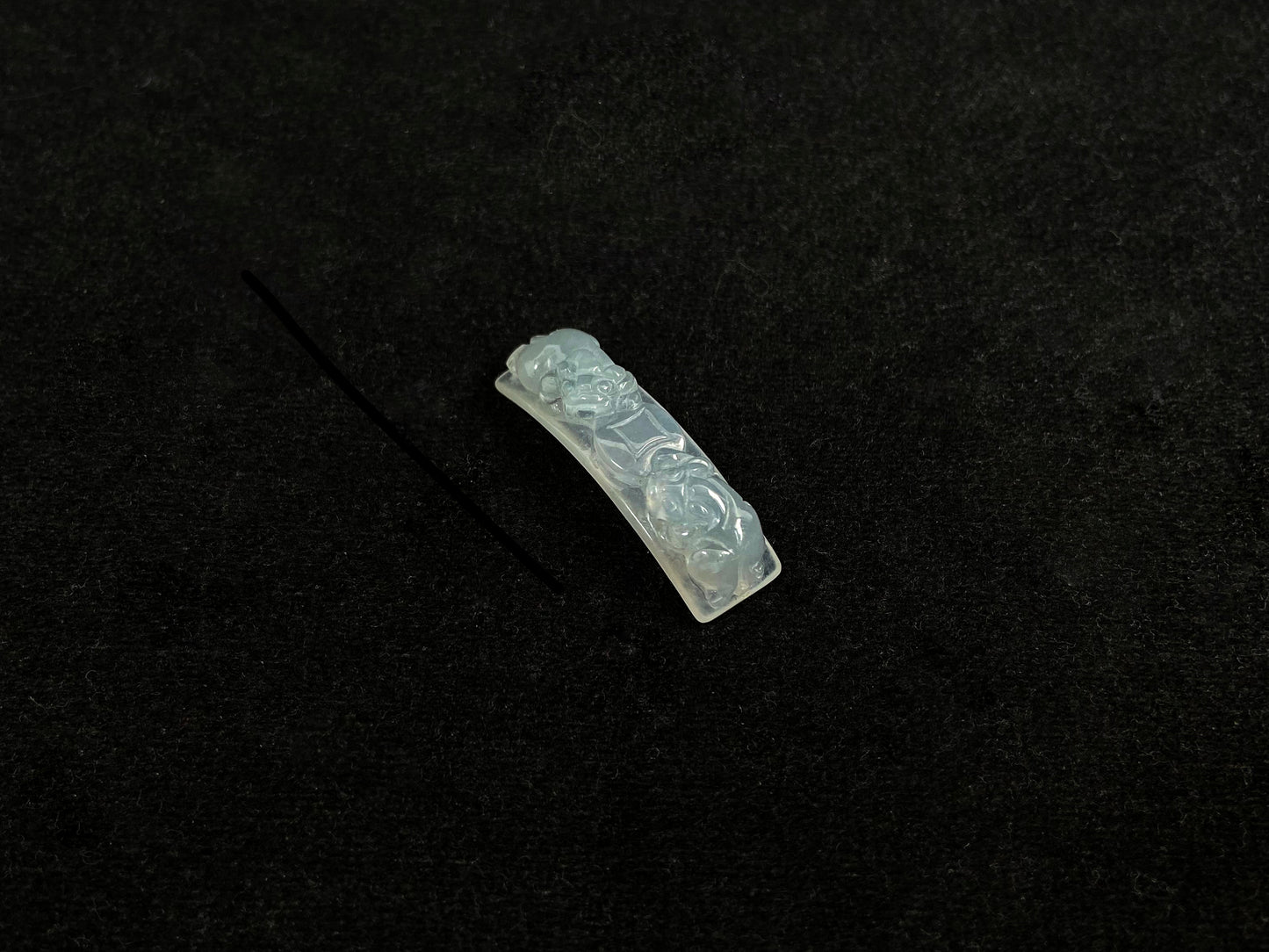 Icy Guardian Wealth Plate · Natural Burmese Loose Jadeite
