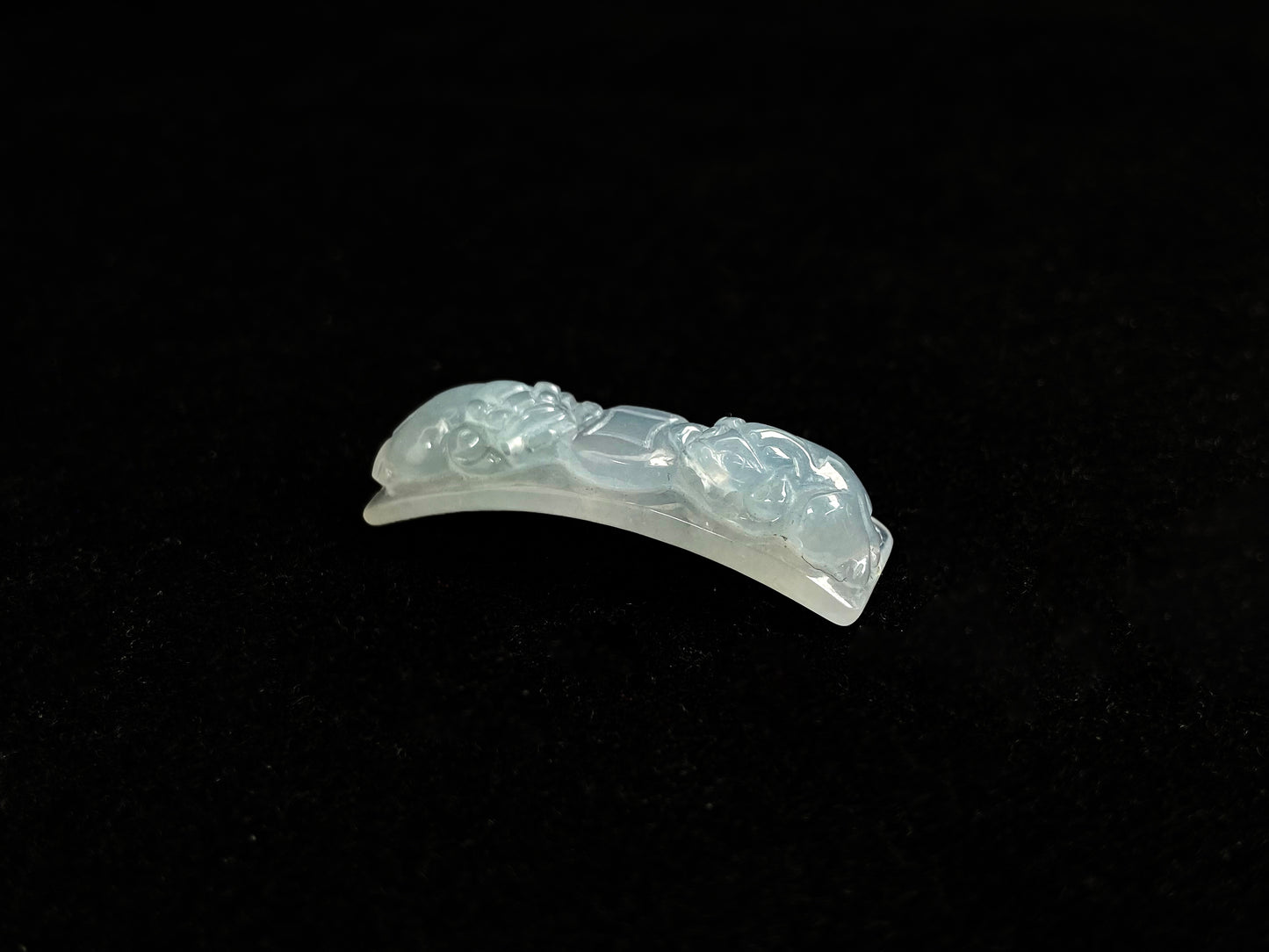 Icy Guardian Wealth Plate · Natural Burmese Loose Jadeite