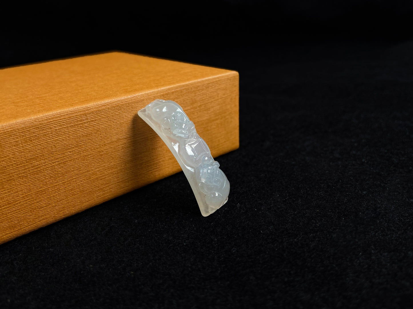 Icy Guardian Wealth Plate · Natural Burmese Loose Jadeite