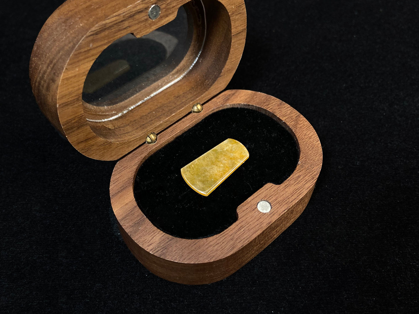 Yellow Jade Peace Plaque