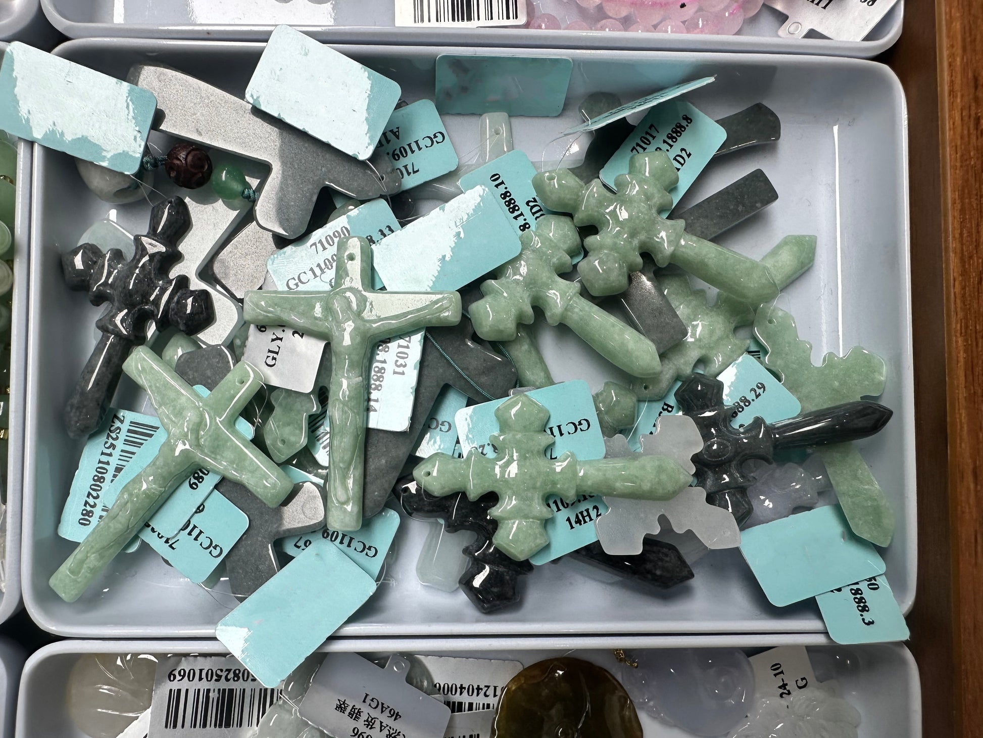 This are jadeite crosses.