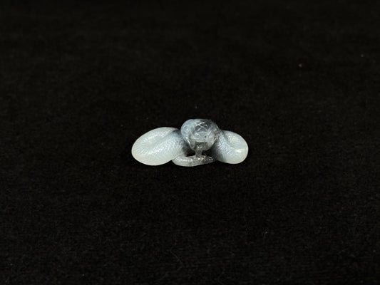 A black and white jade serpent stone.