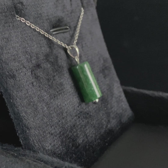 Rich Moss Green · Nature Burmese Jadeite Pendant