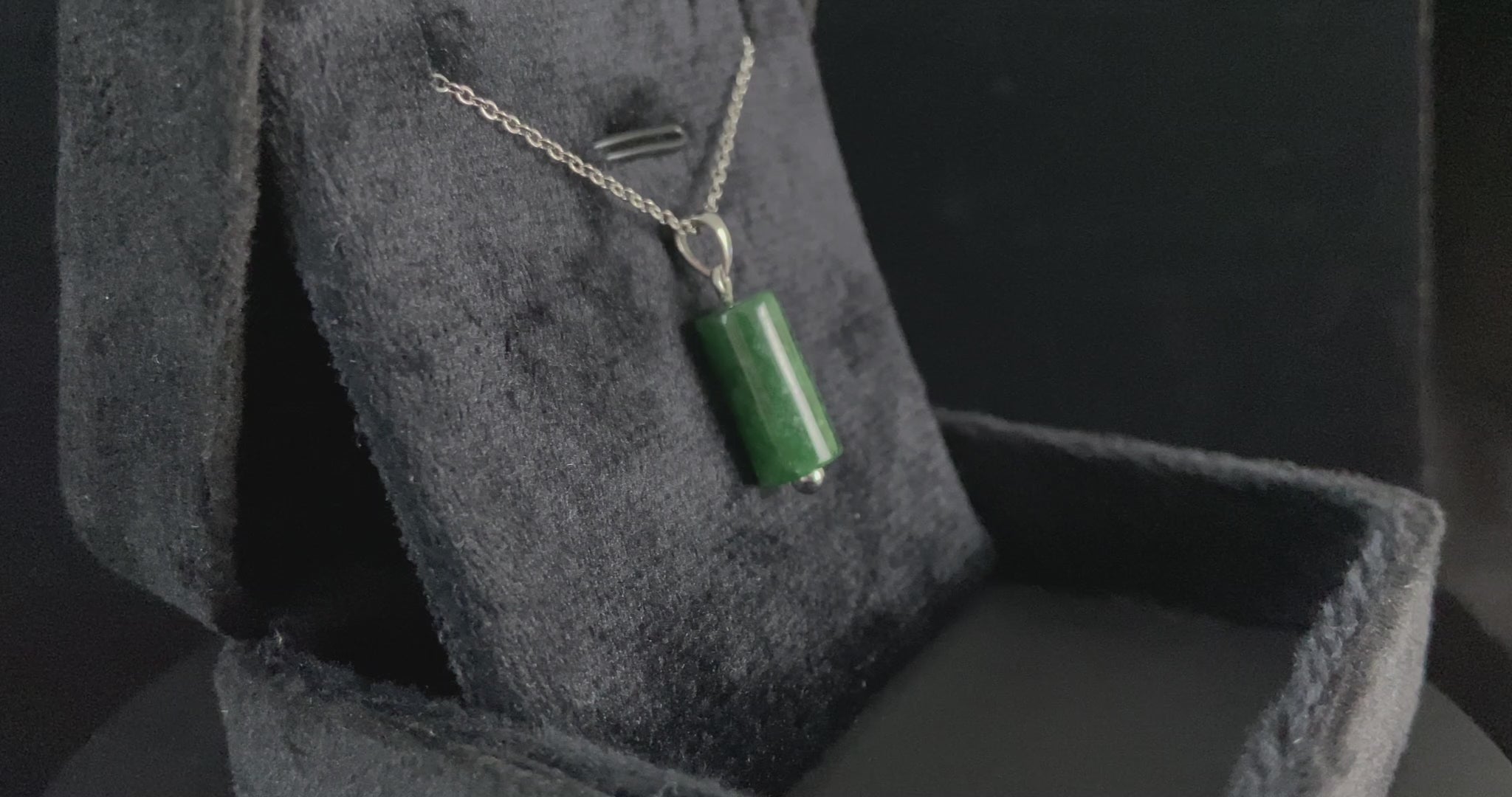 Rich Moss Green · Nature Burmese Jadeite Pendant