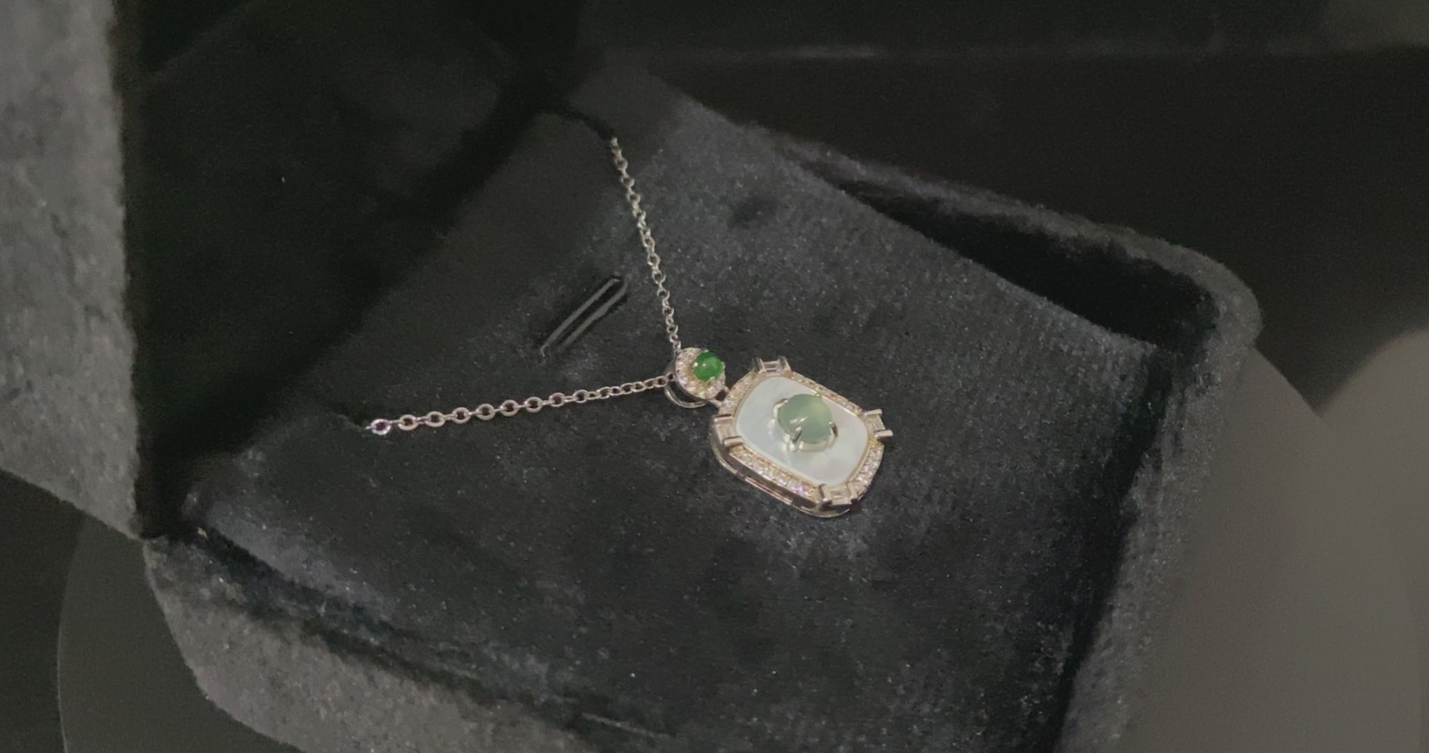Pale Green Sky Water · Nature Burmese Jadeite Pendant