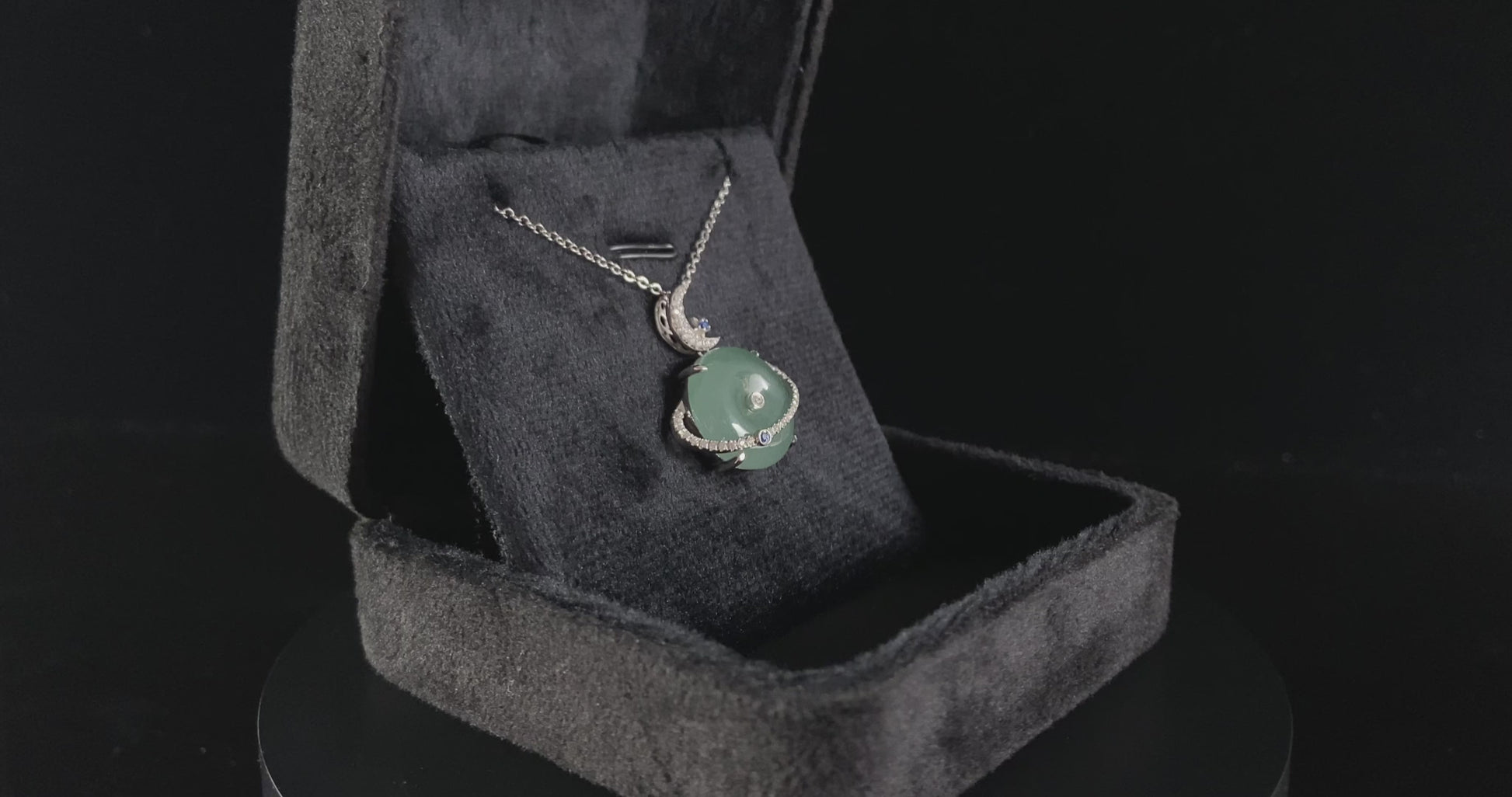 Mint Green Planet · Nature Burmese Jadeite Pendant