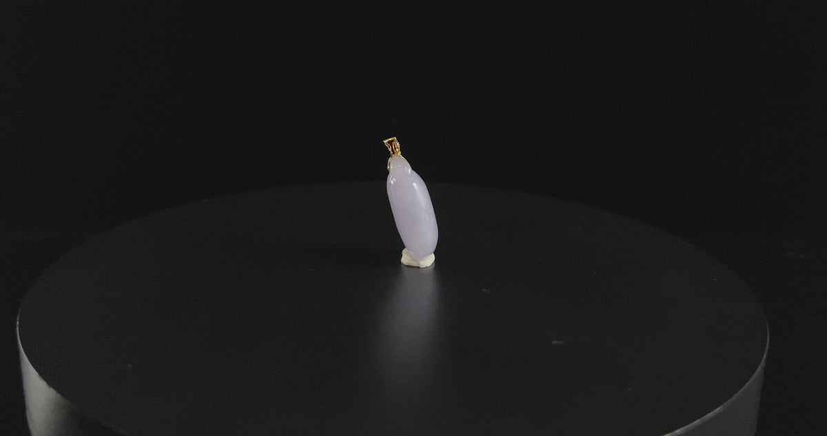 Top Pick 🪻 Twilight Mist Lavender · Nature Burmese Jadeite Pendant