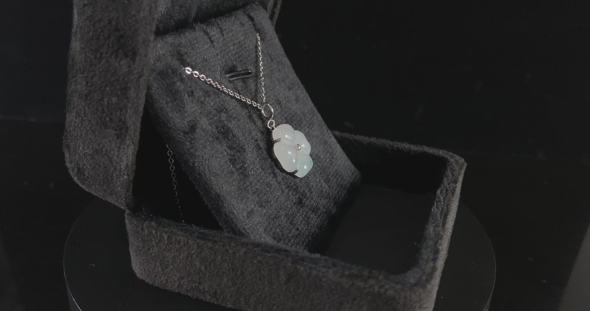 Milky White Soft Green · Nature Guatemalan Jadeite Pendant