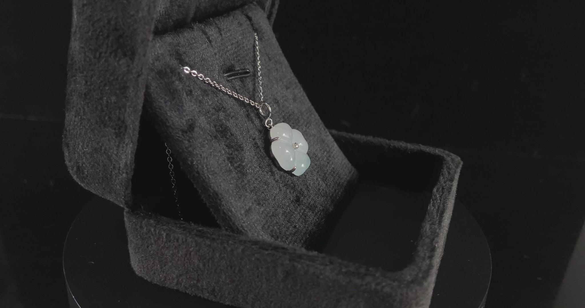 Milky White Soft Green · Nature Guatemalan Jadeite Pendant