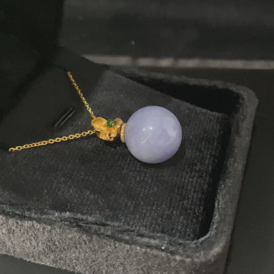 A lavender dew ball loose jadeite.