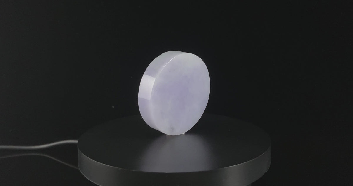 Semi-Finished Jade Blank | Dreamy Violet Haze · Nature Burmese Jadeite Core