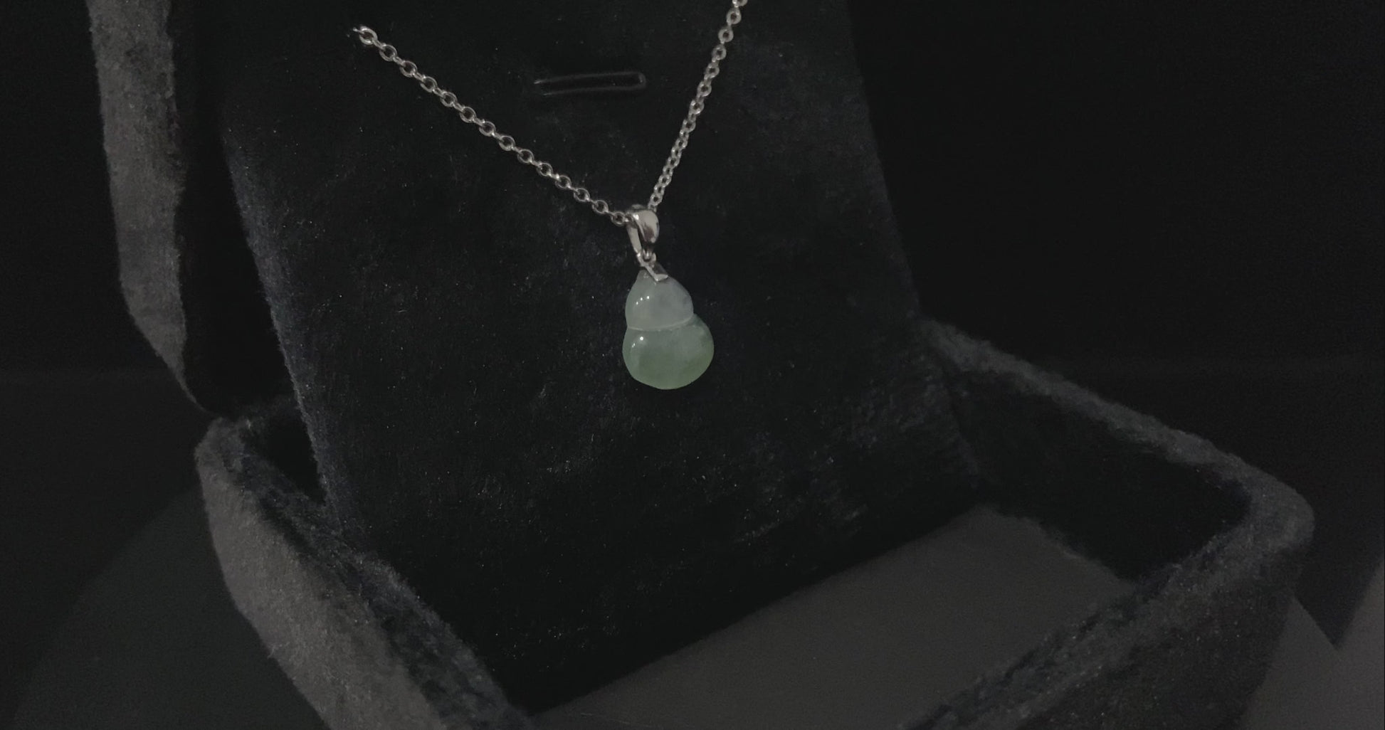 Hazy Pastel Calm Gourd · Nature Burmese Jadeite Pendant