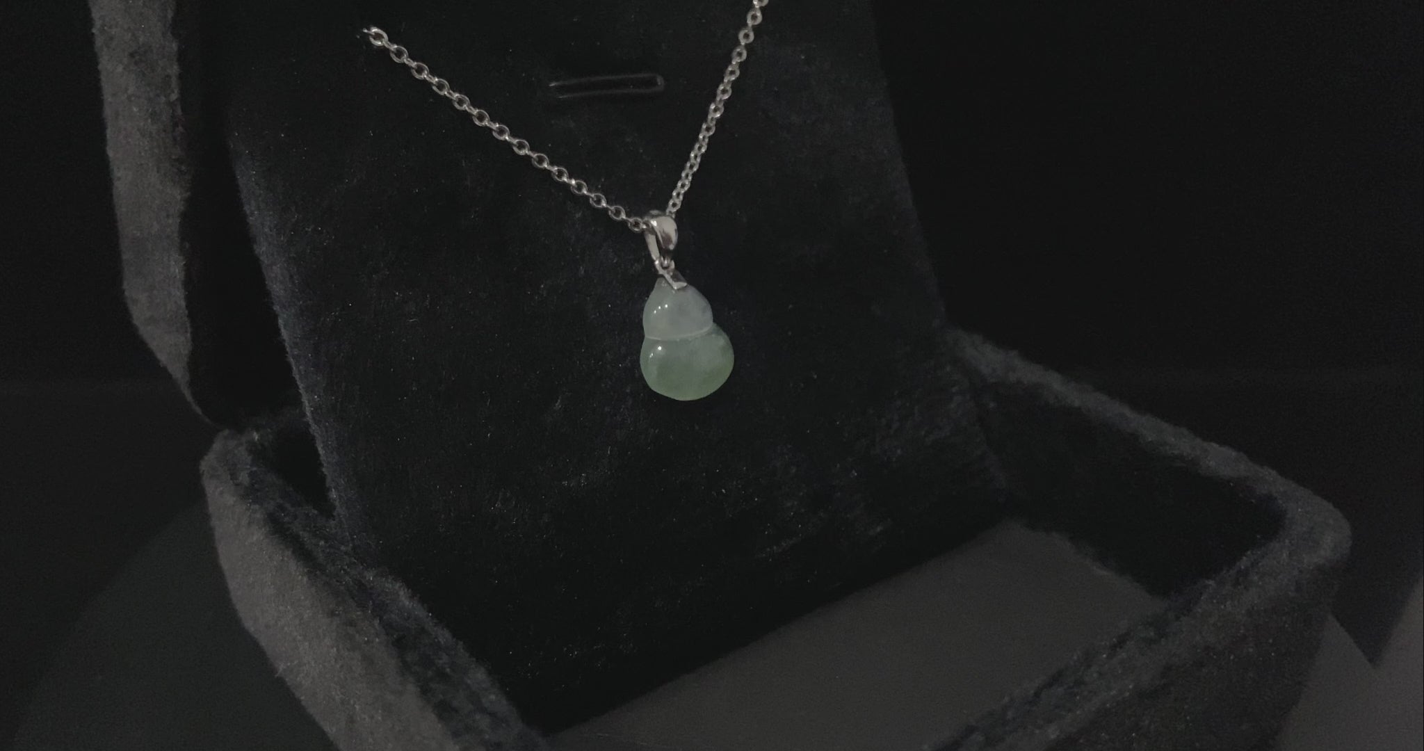 Hazy Pastel Calm Gourd · Nature Burmese Jadeite Pendant