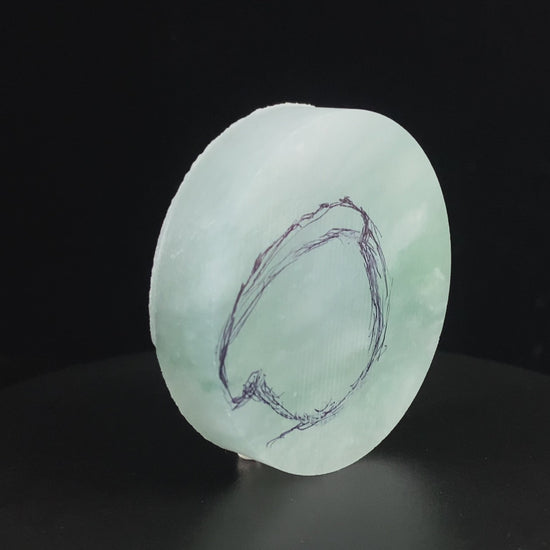Semi-Finished Jade Blank | Misty Sunny Green · Nature Burmese Jadeite Core
